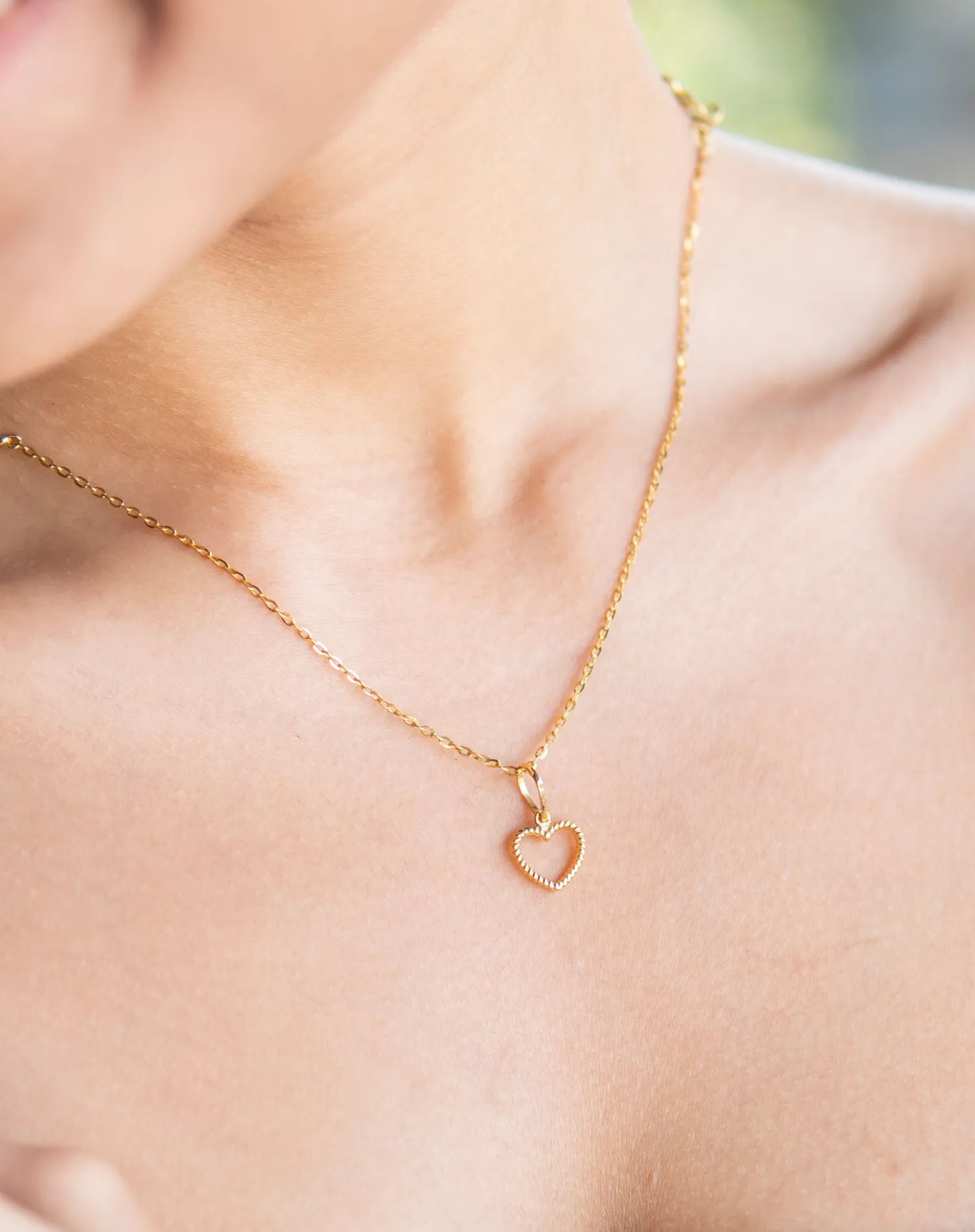 Braided Heart Charm Pendant