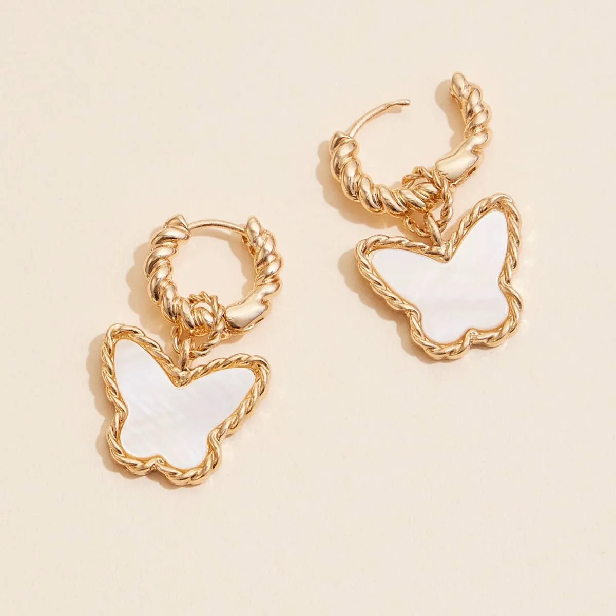 Butterfly Girl Hoop Earrings