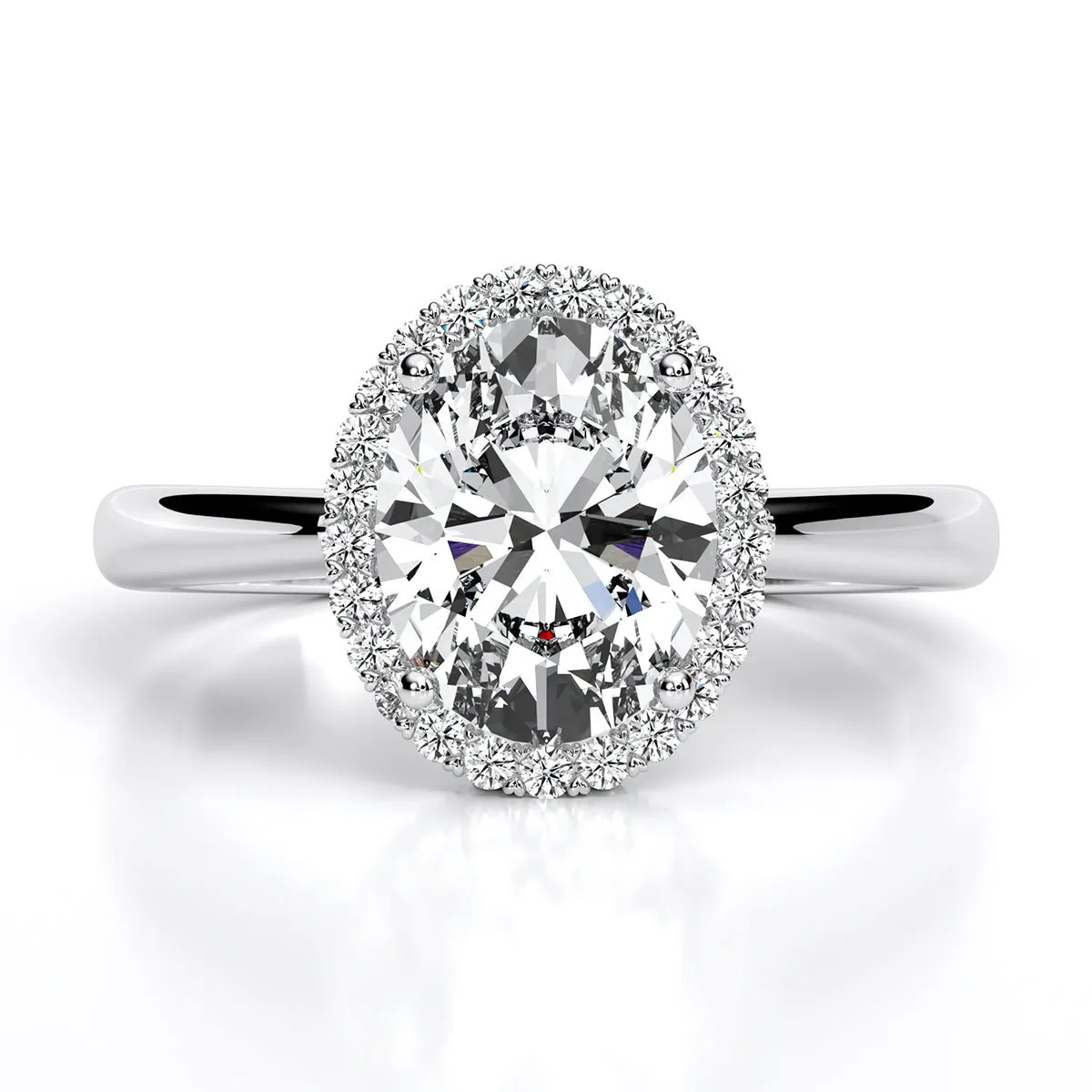 Callalily - Oval Diamond Engagement Ring