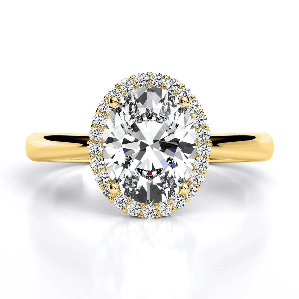 Callalily - Oval Diamond Engagement Ring