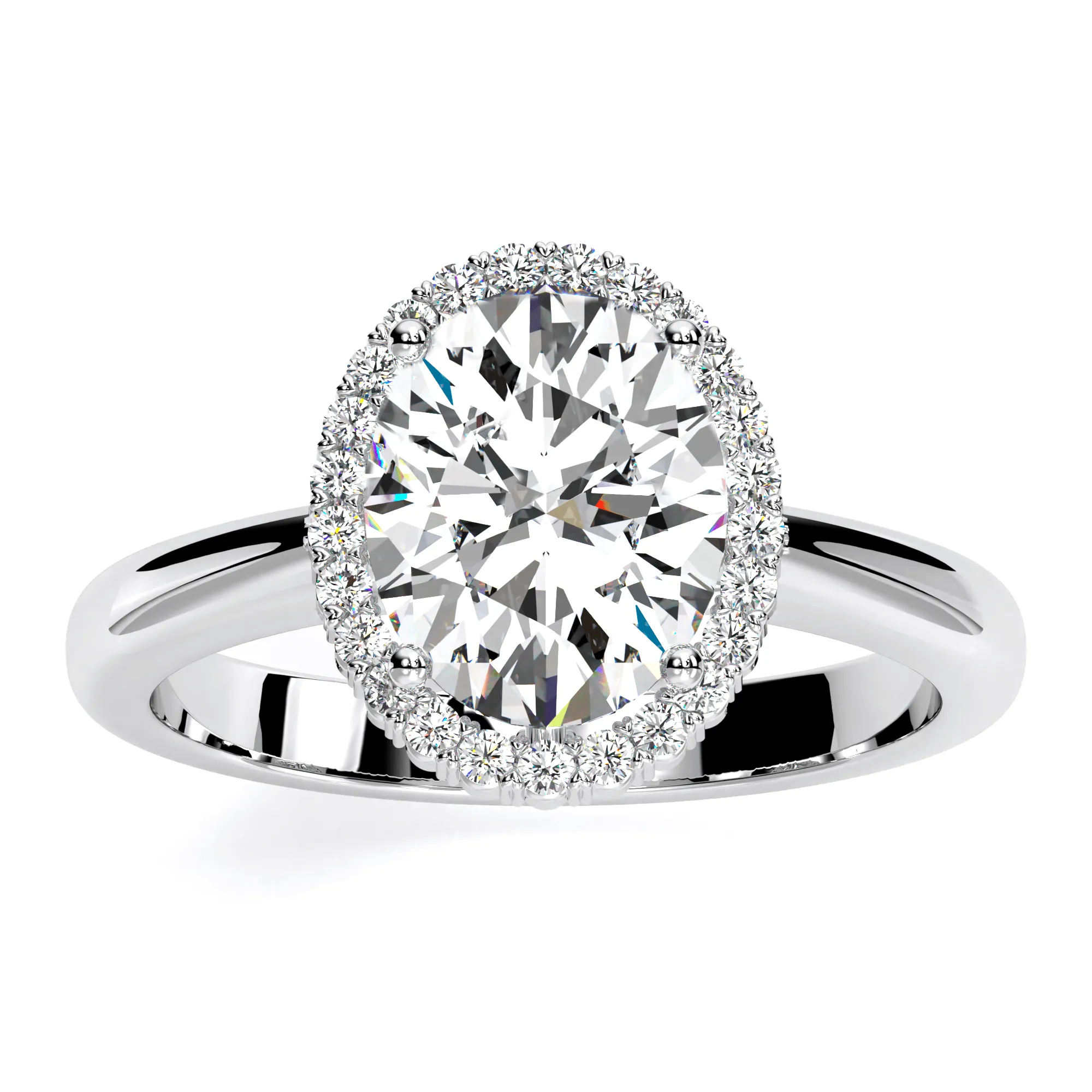 Callalily - Oval Diamond Engagement Ring