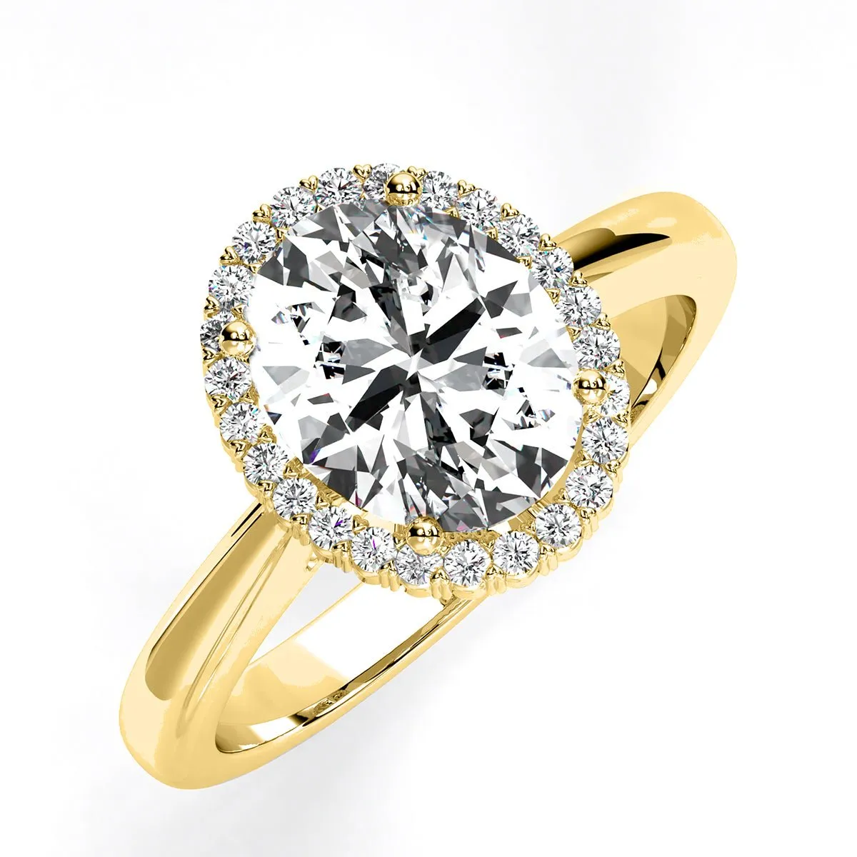 Callalily - Oval Diamond Engagement Ring