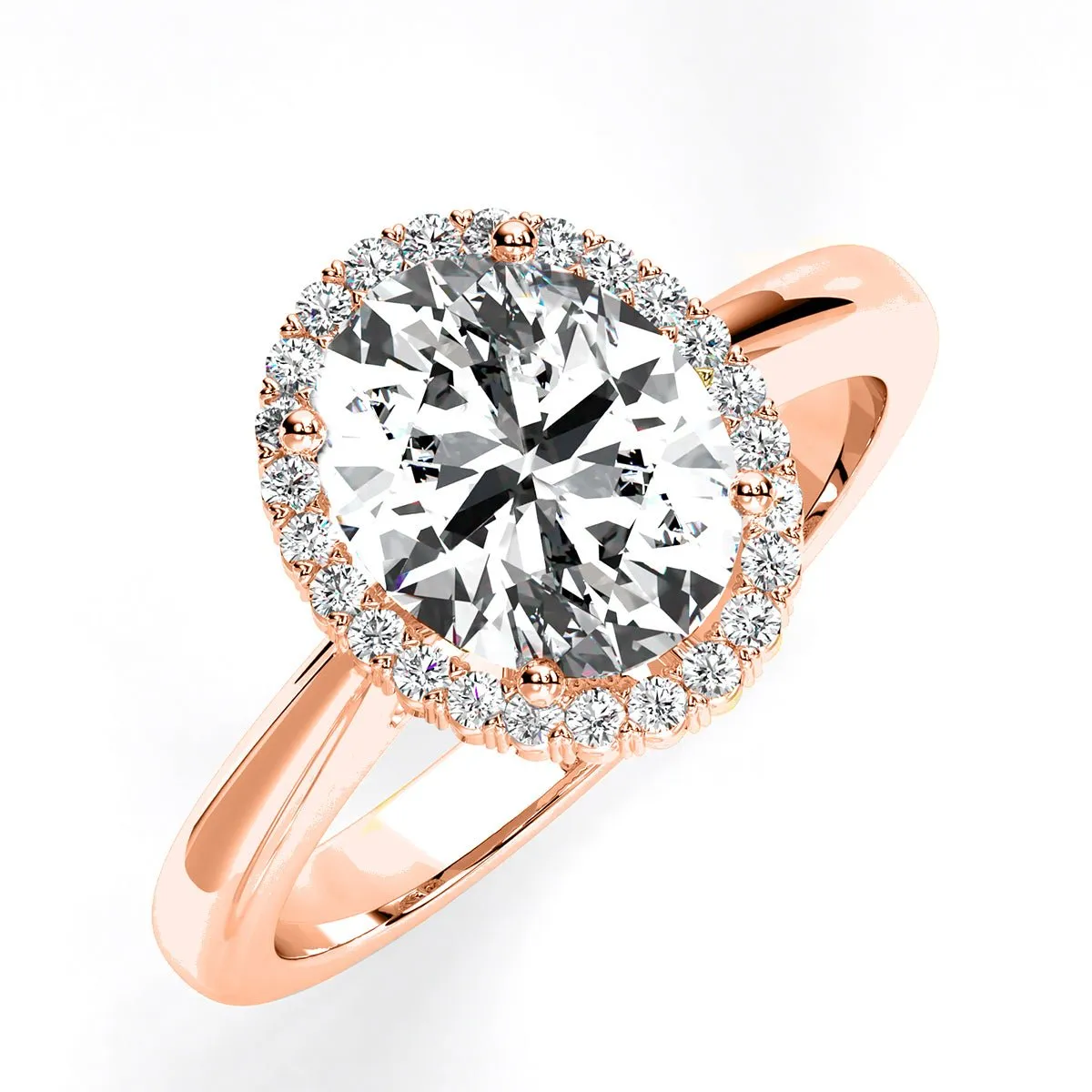Callalily - Oval Diamond Engagement Ring