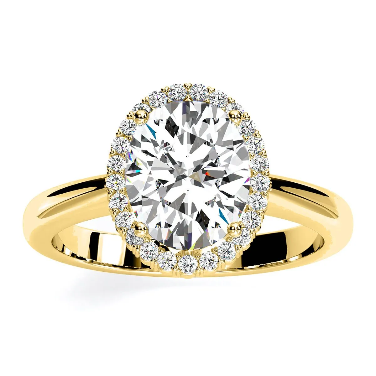 Callalily - Oval Diamond Engagement Ring