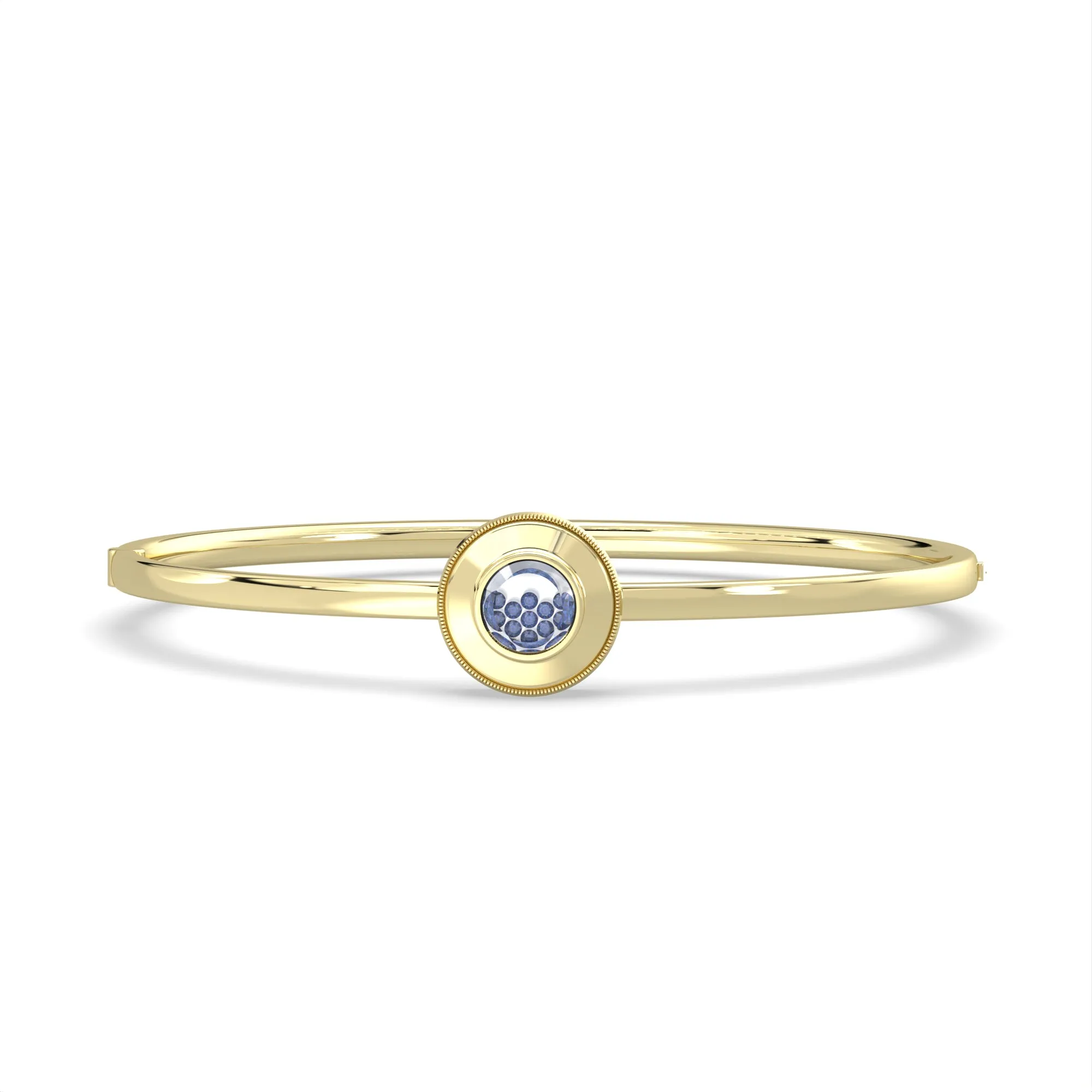 CLARTÉ  - Gatsby Round Sapphire Shaker Bangle