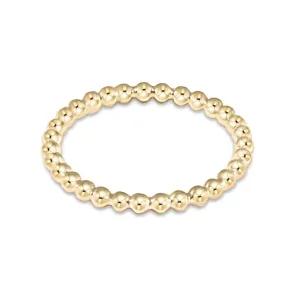 Classic Gold 2mm Bead Ring