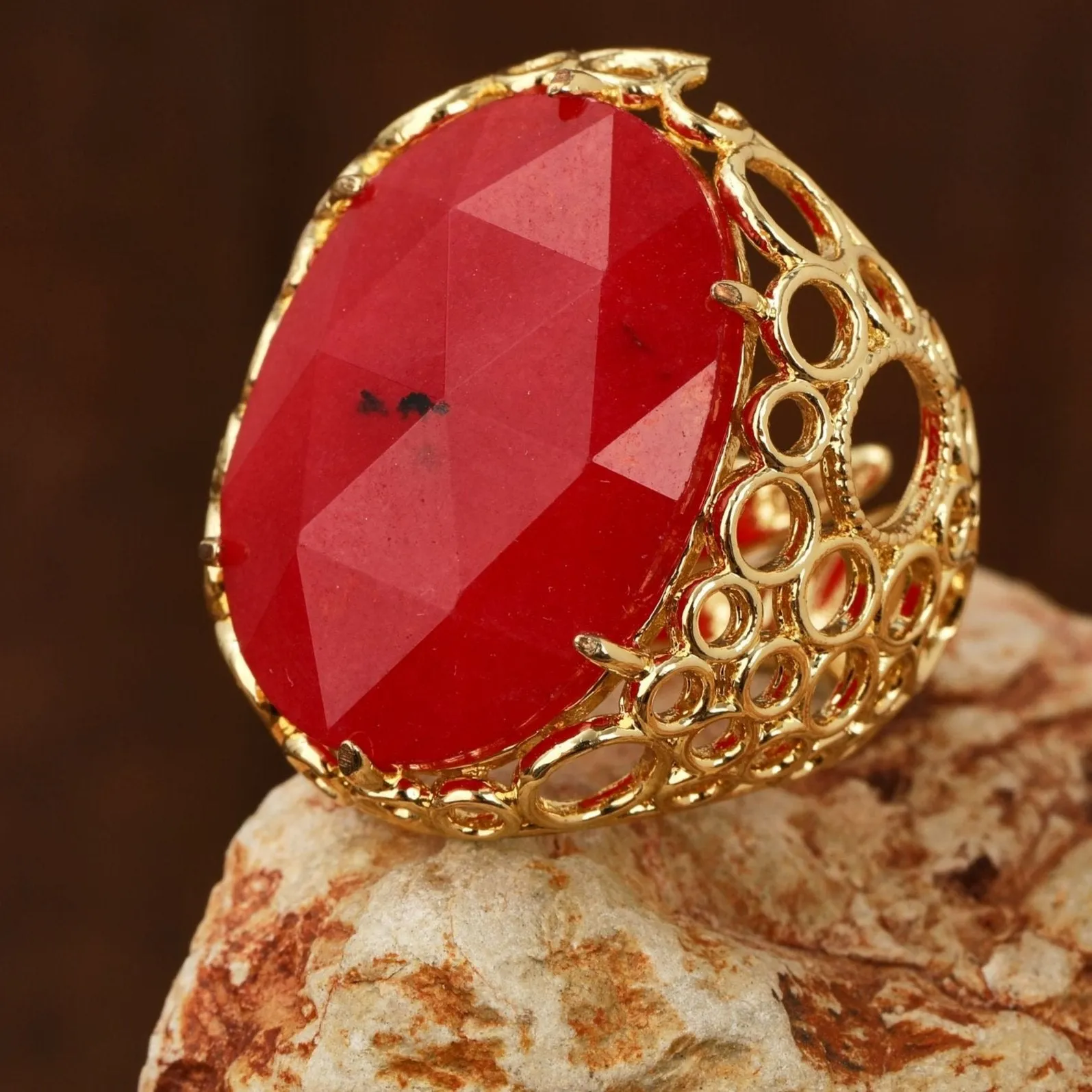 Classic Oval Gemstone Ring