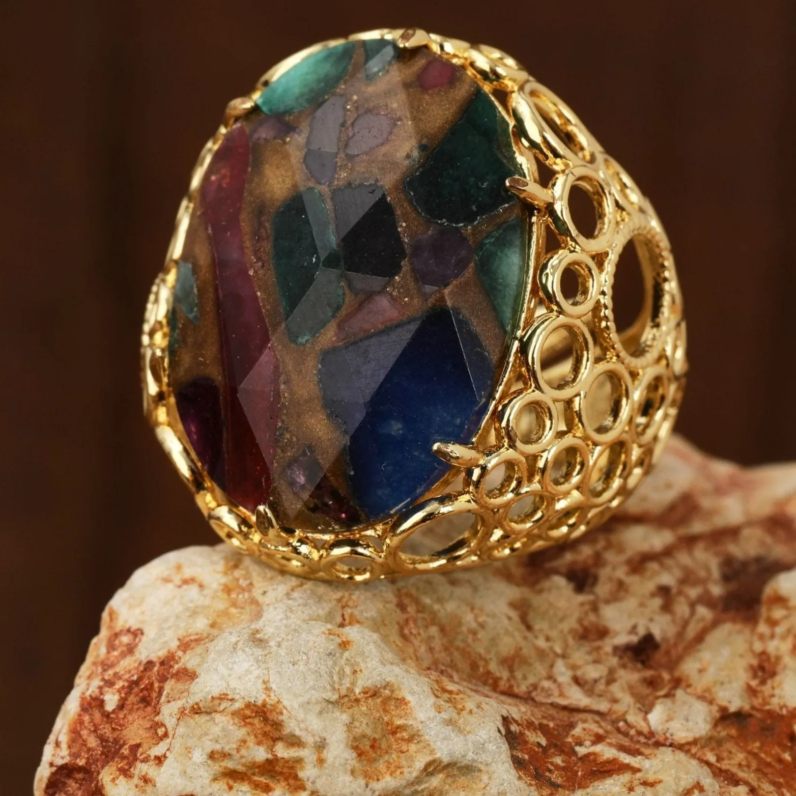 Classic Oval Gemstone Ring