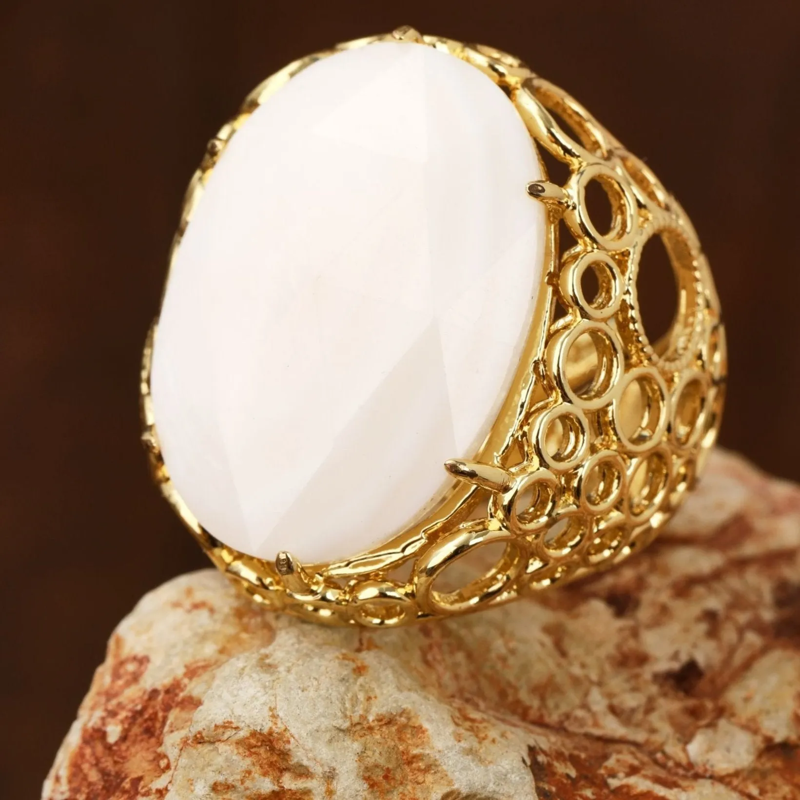 Classic Oval Gemstone Ring