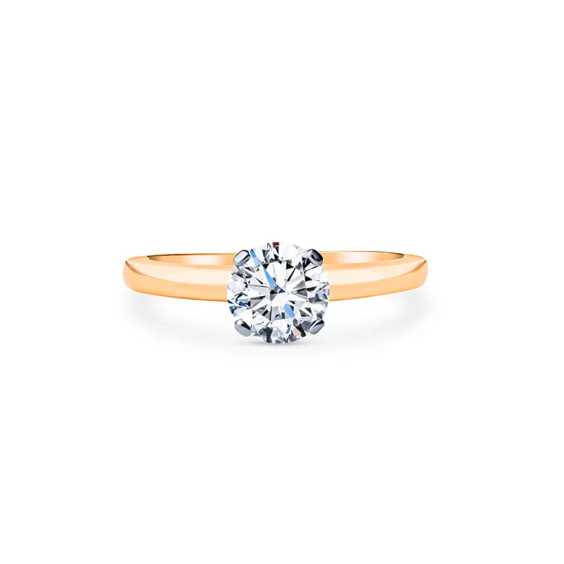 Classic Solitaire Engagement Rings - Open Shoulder Setting