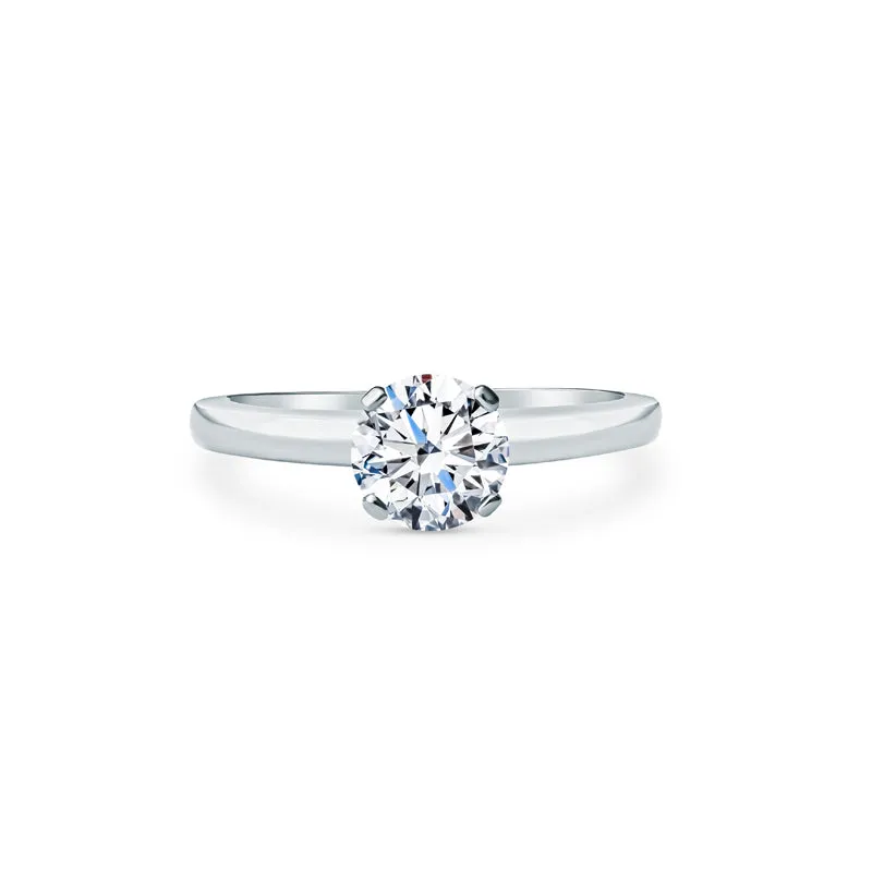 Classic Solitaire Engagement Rings - Open Shoulder Setting