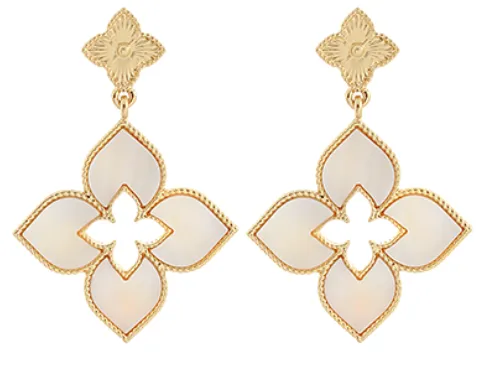 Clover Petal Drop Earrings