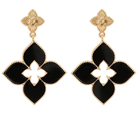 Clover Petal Drop Earrings