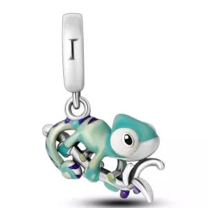 Colour Changing Chameleon Charm - 925 Sterling Silver