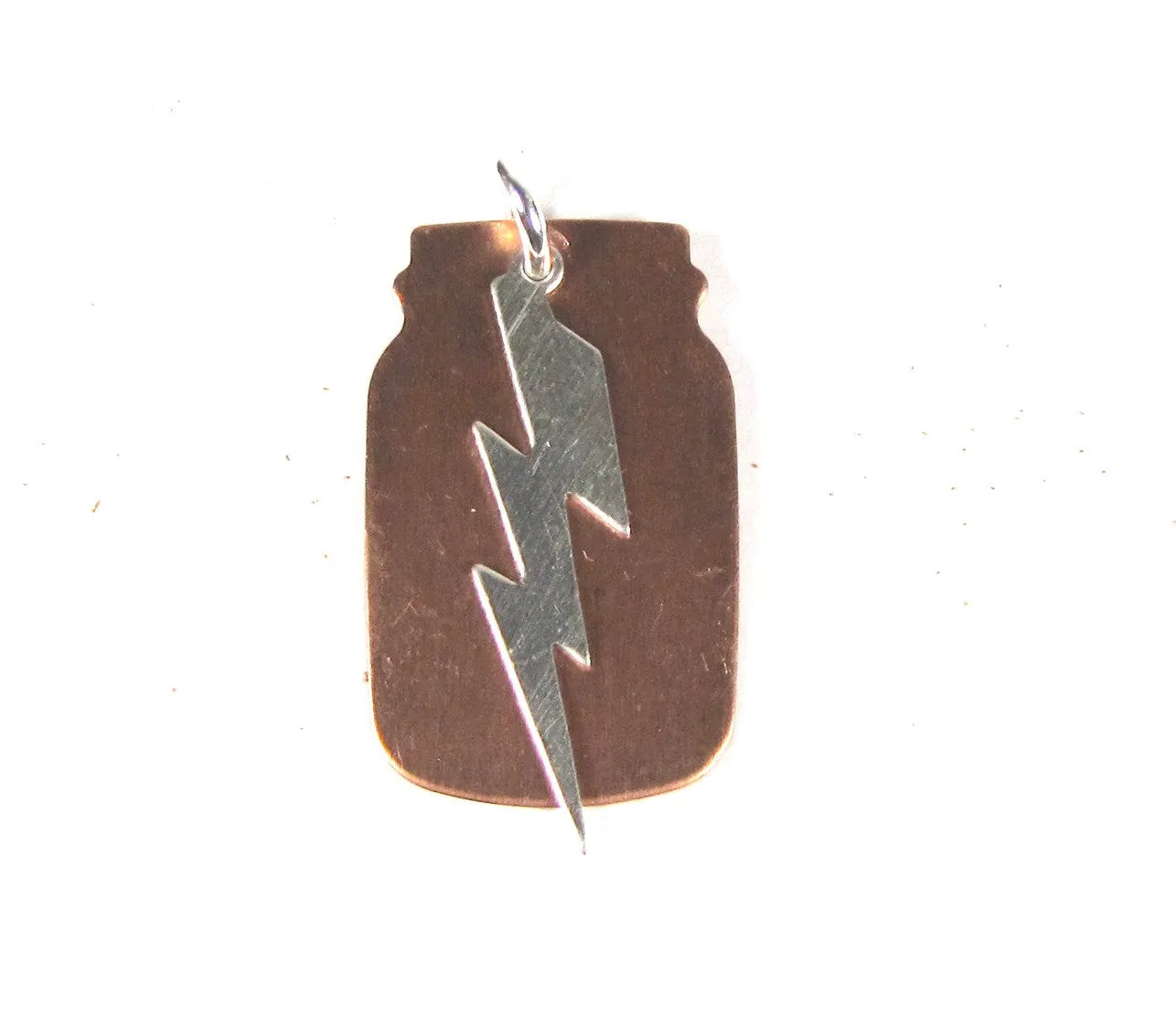 Copper Mason Jar, 5/8 inch x 1 inch, 24 gauge, 15 pack ,stamping bridesmaid pendants