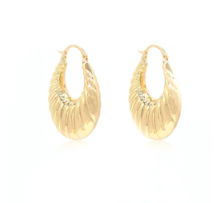 Crescent Large Hoop Earrings