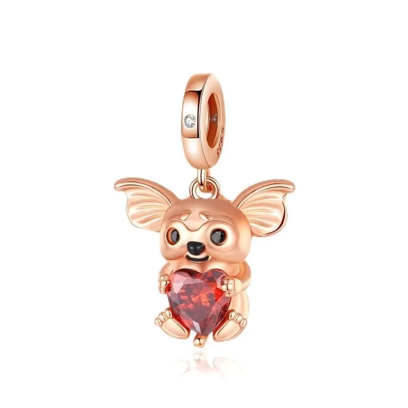 Cute Basic Tortoise Heart Shape Copper Plating Inlay Zircon Jewelry Accessories