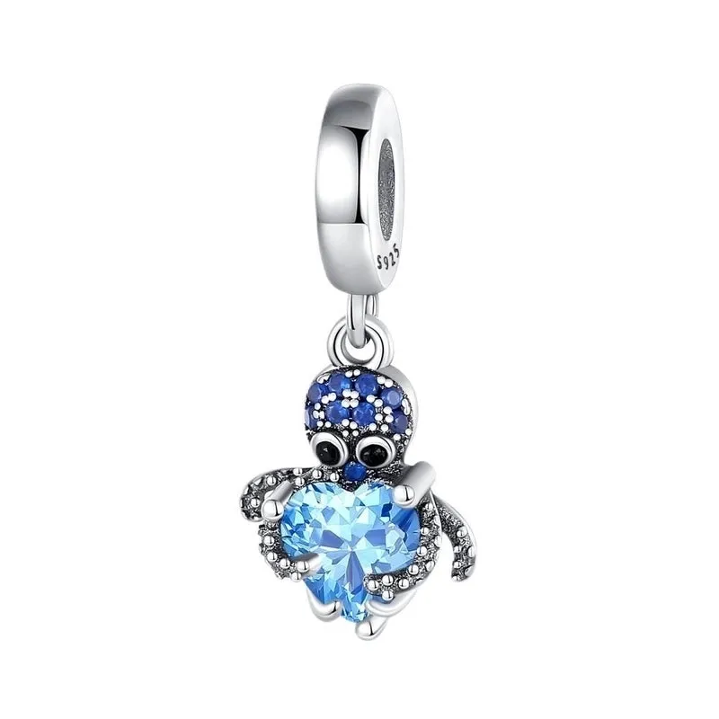 Cute Basic Tortoise Heart Shape Copper Plating Inlay Zircon Jewelry Accessories