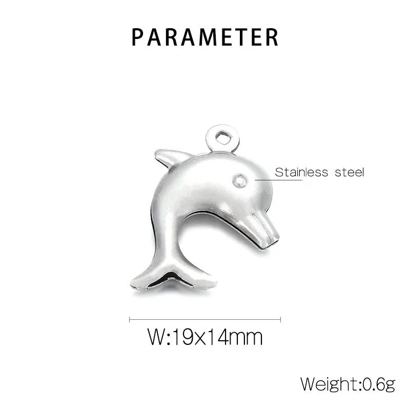 Cute Dolphin Stainless Steel Jewelry Accessories