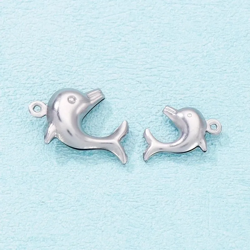 Cute Dolphin Stainless Steel Jewelry Accessories