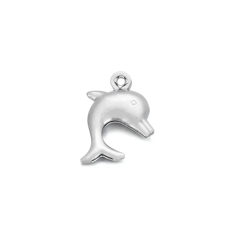 Cute Dolphin Stainless Steel Jewelry Accessories