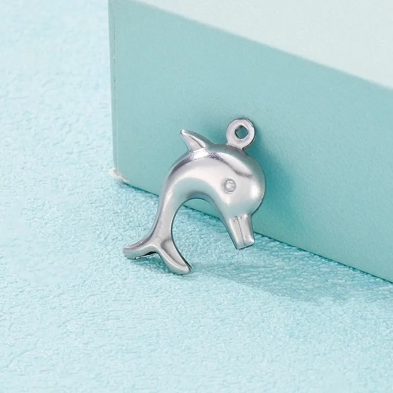 Cute Dolphin Stainless Steel Jewelry Accessories