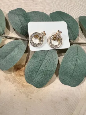 Diamond Circle Studs
