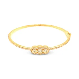 Diamond Trio Bangle Bracelet