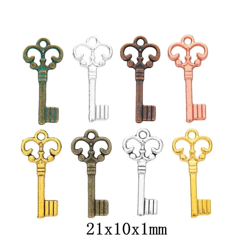 DIY Retro Alloy Decoration Accessories Cute Small Key Jewelry Pendant Zakka Wholesale Factory Direct Sales 1863