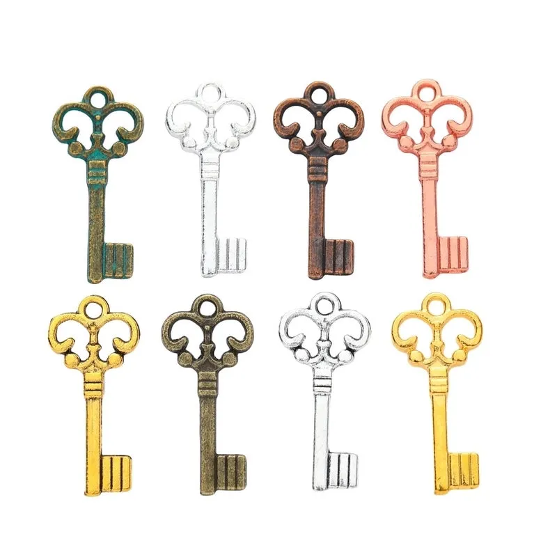 DIY Retro Alloy Decoration Accessories Cute Small Key Jewelry Pendant Zakka Wholesale Factory Direct Sales 1863
