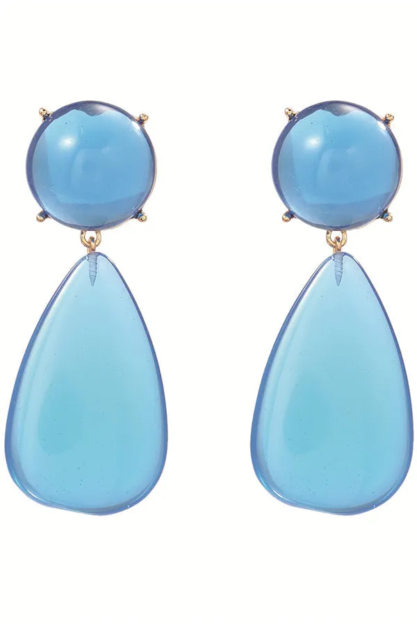 Drop Shaped Resin Earrings