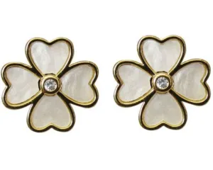 Earring - Jax Four Leaf Clover Cream