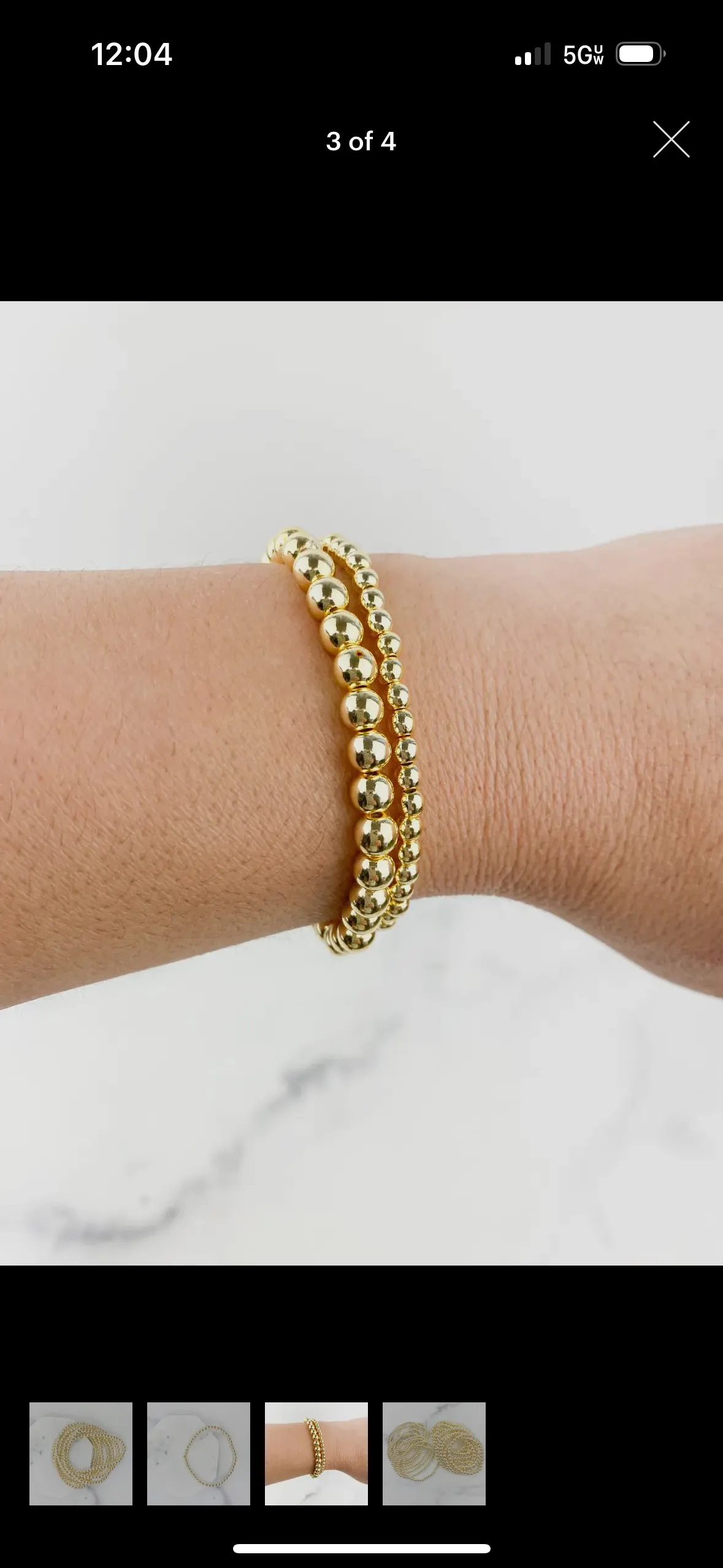 Elegant Gold Bracelet Large