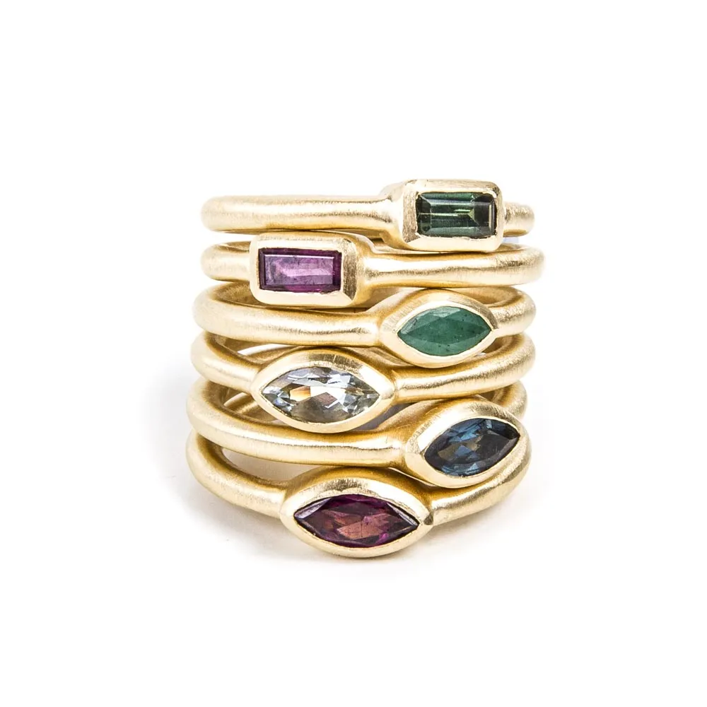 EMERALD STACKING RING