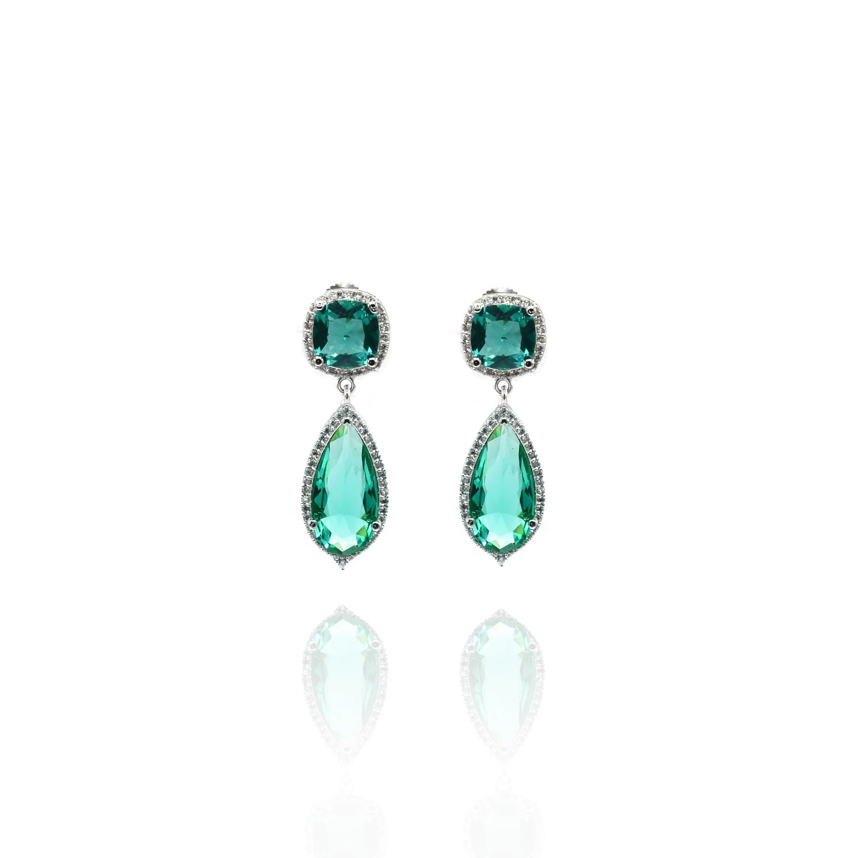 Erica Double Crystal Earrings