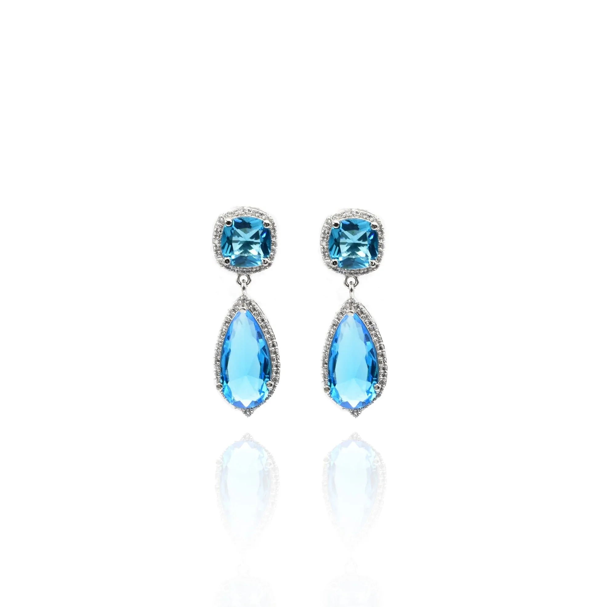 Erica Double Crystal Earrings