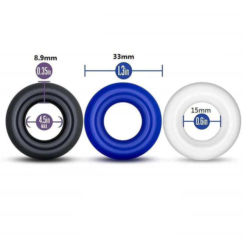 Everyday Sexy Stamina 3 Piece Cock Ring Set