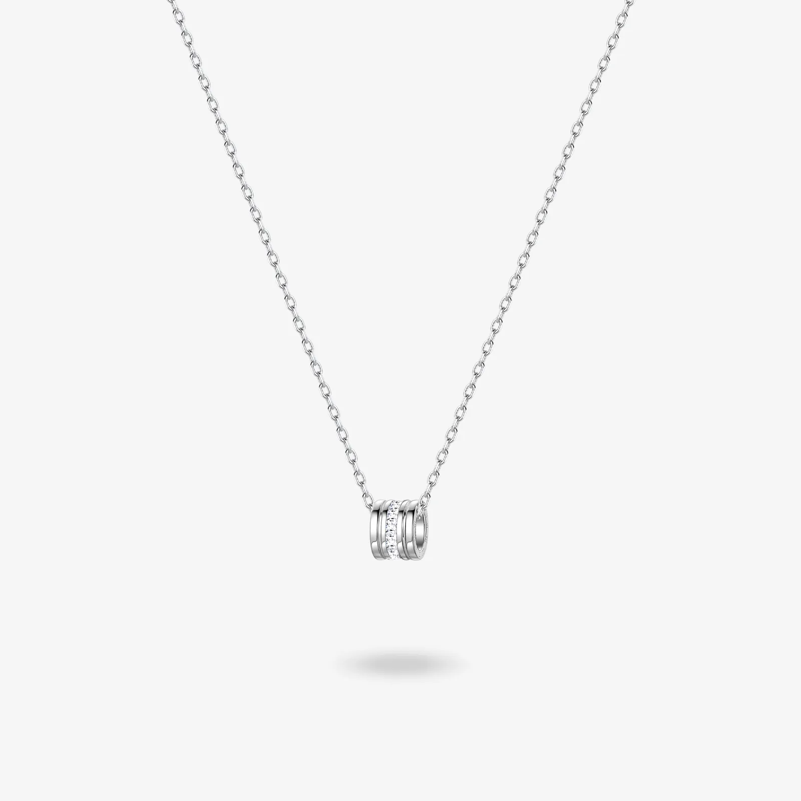 FANCIME "Our Commitment" Matching Sterling Silver Necklaces