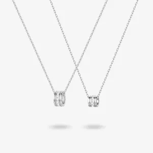 FANCIME "Our Commitment" Matching Sterling Silver Necklaces