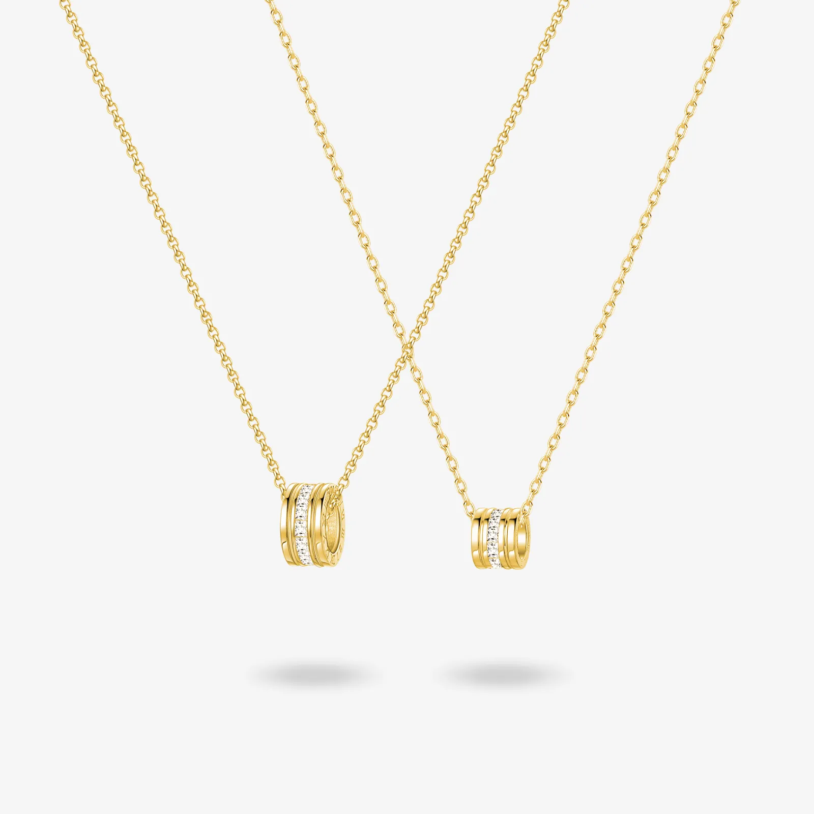 FANCIME "Our Commitment" Matching Sterling Silver Necklaces