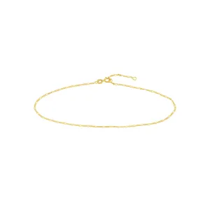 Figaro Chain Adjustable Anklet