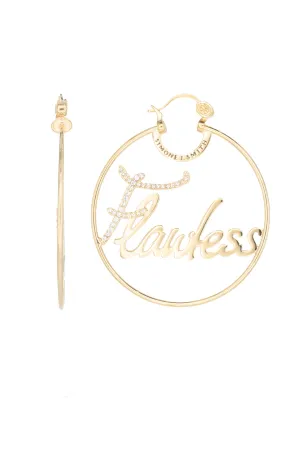 Flawless Nameplate Hoops