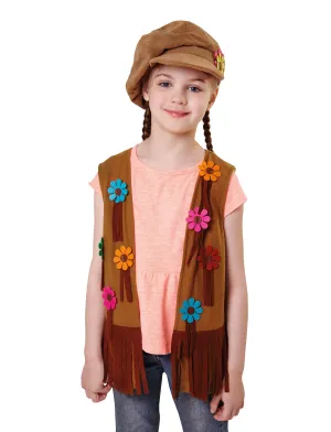 Flower Power Hippie Waistcoat Child's