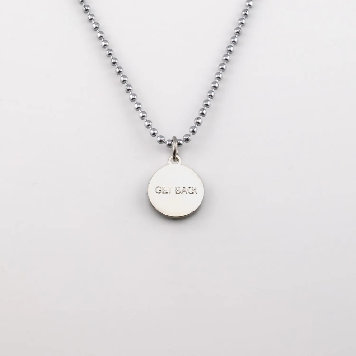 GETBACK SUPPLY SMALL NECKLACE - SILVER/BLACK