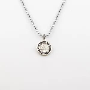 GETBACK SUPPLY SMALL NECKLACE - SILVER/BLACK