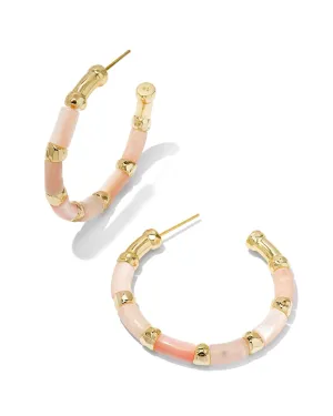 Gigi Hoop Pink Mix Earring
