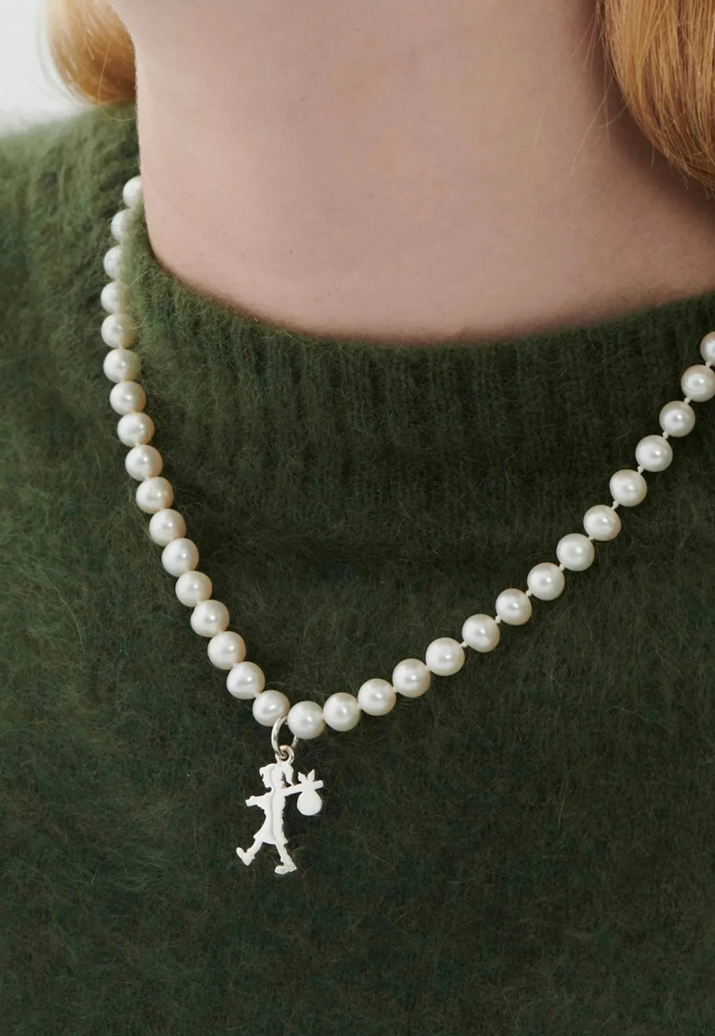Girl With All The Pearls Necklace