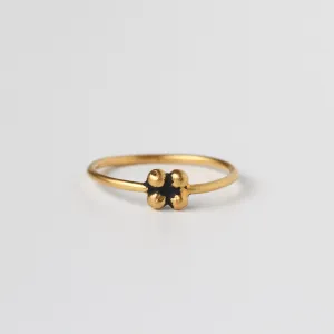 Gold Plated Brass Square Cluster Stacking Band