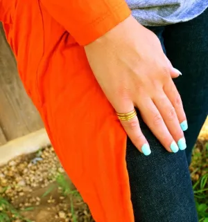 Gold Set of three rings