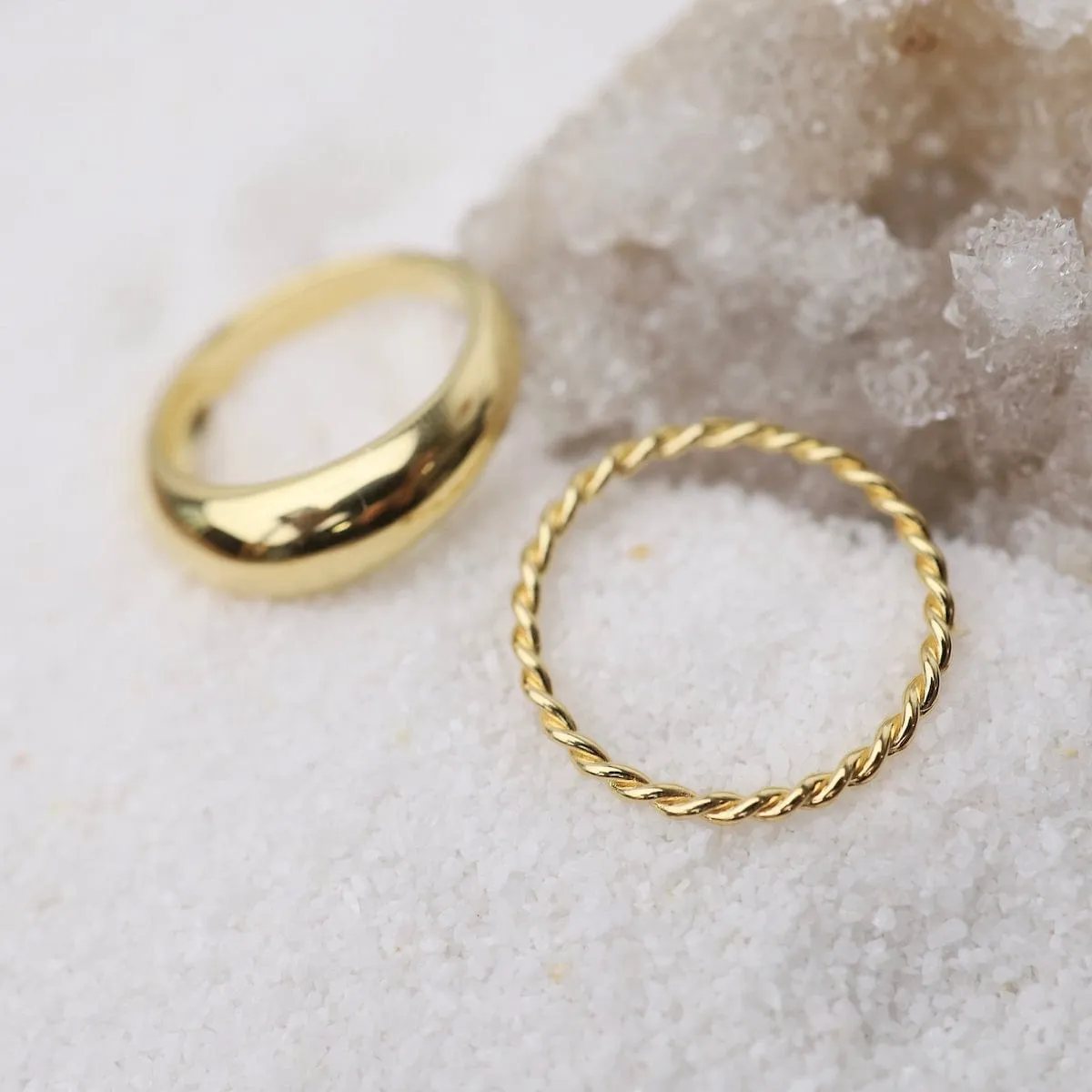 Gold Vermeil Medium Dome Ring
